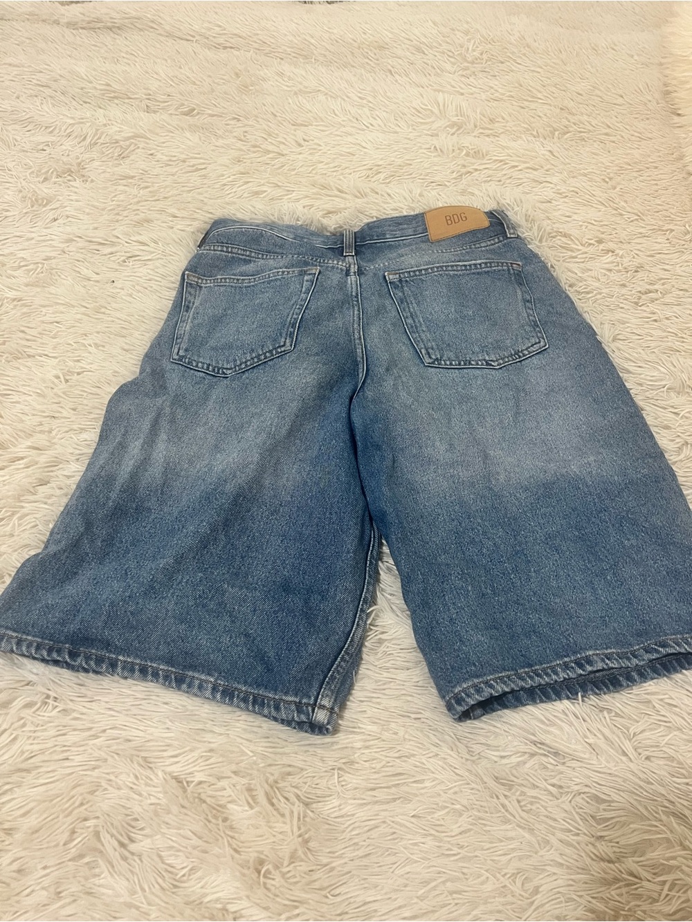 BDG Denim Bermuda Shorts - Light Blue Wash - Picture 2 of 2